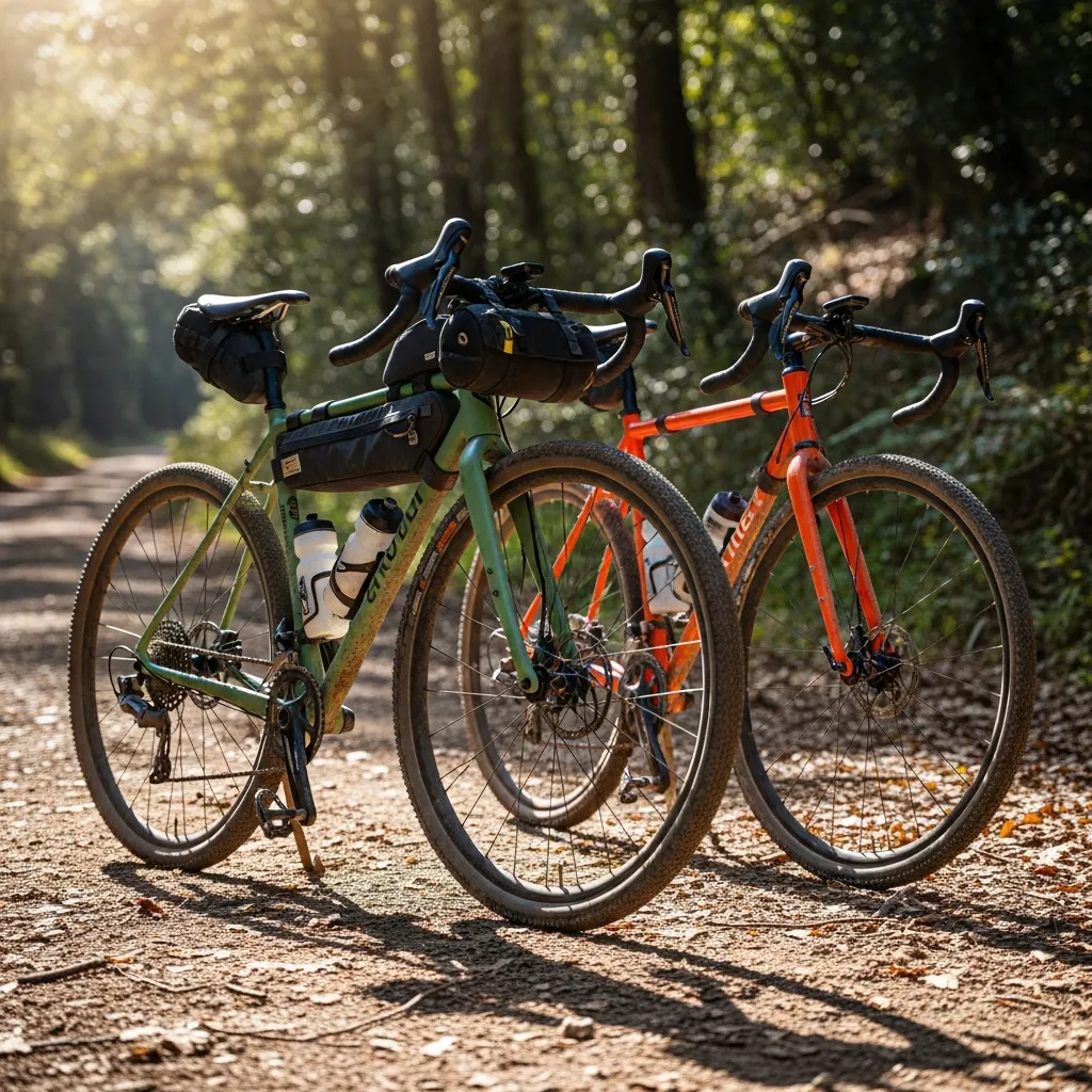 Gravel and cyclocross bicycles designed for all-terrain riding on roads and trails